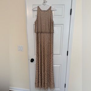 BHLDN Adrianna Papell Beaded Maxi Dress